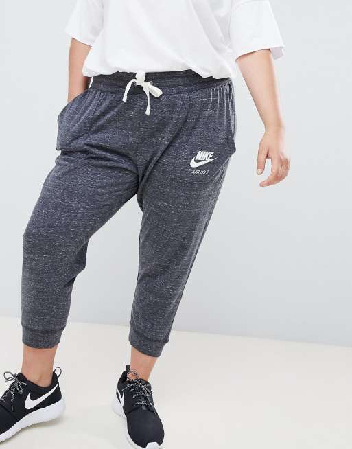 Nike Plus Gym Vintage Sweat Pants In Grey