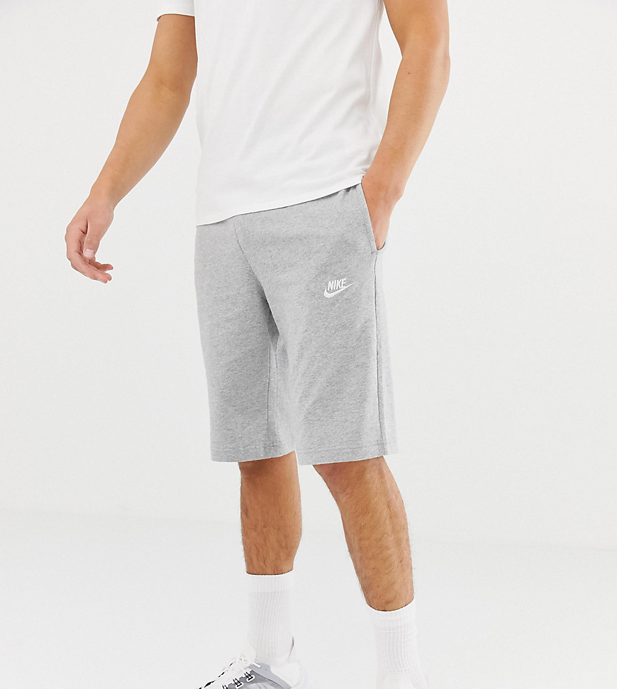 NIKE PLUS JERSEY CLUB SHORTS IN GRAY,804419-063