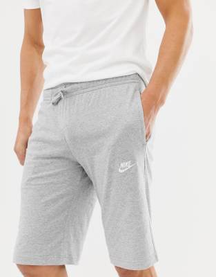 gray sweatpant shorts