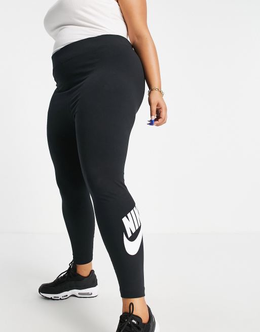 Nike Plus Legging avec logo au niveau de la cheville Noir