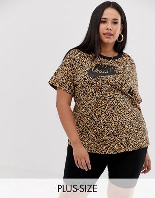 nike leopard print t shirt