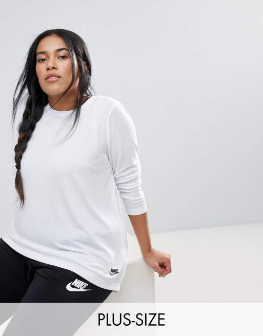 nike off shoulder t shirt