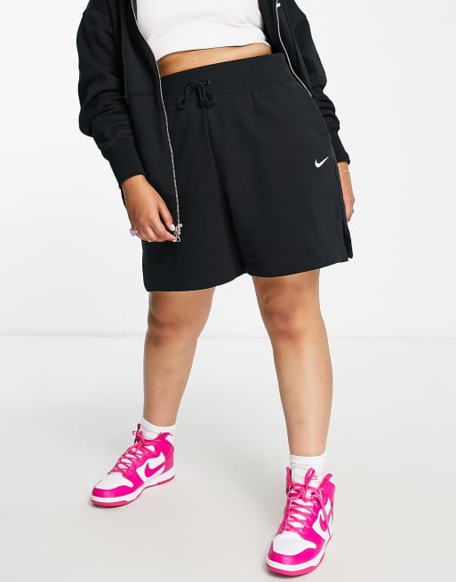 Nike Plus mini swoosh baller shorts in black and sail, 2 of 4