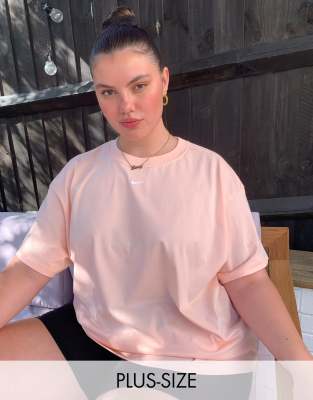 pale pink plus size tops