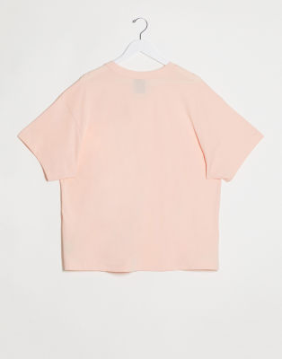 nike swoosh 2 logo t shirt pink