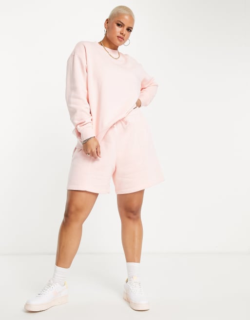 Nike blush mini swoosh oversized sweatshirt online