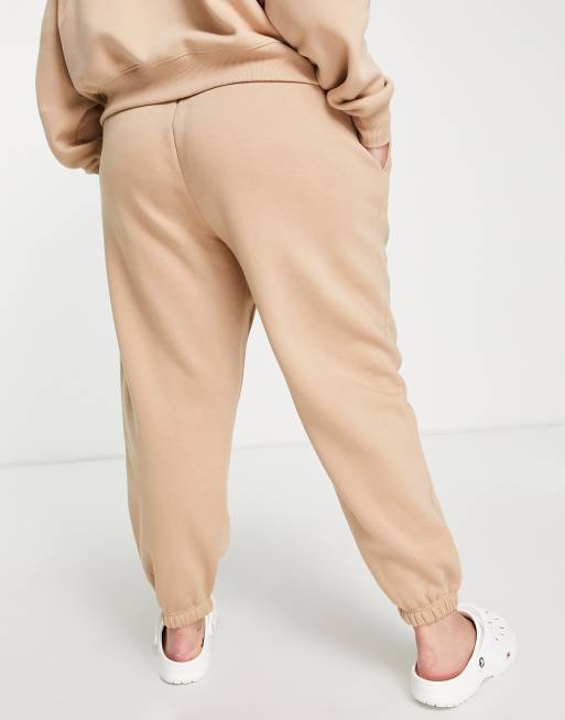 Nike Mini Swoosh Oversized Light Beige Sweatpants