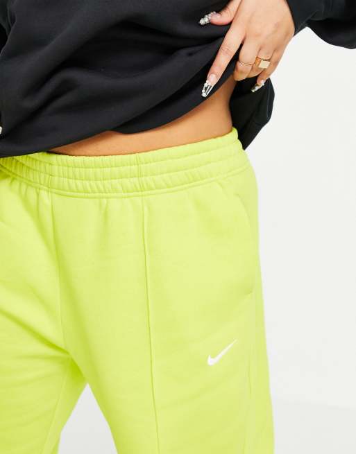 Nike Plus mini swoosh oversized jogger in high voltage yellow ASOS