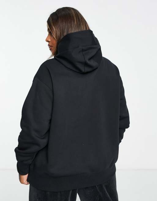 Nike plus mini swoosh online oversized hoodie in oatmea