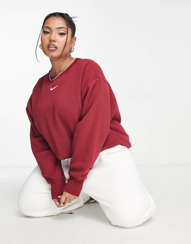 Nike - plus phoenix sweatshirt in team red