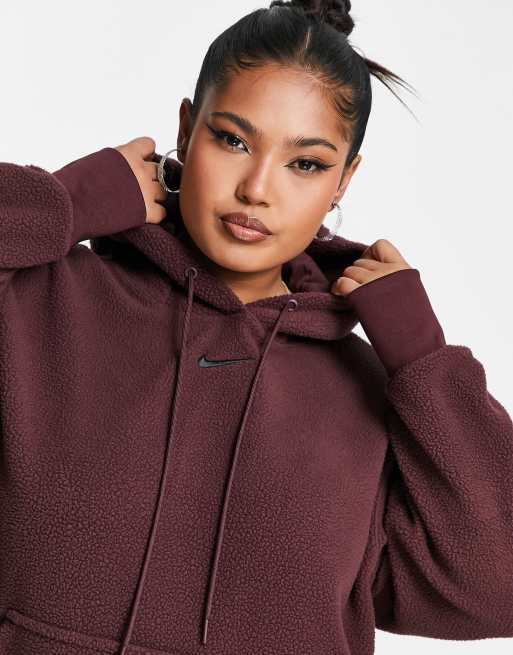 Nike burgundy 2025 crush hoodie