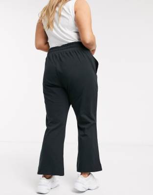 black high waisted sweatpants