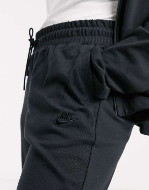 Nike premium high waist wide leg black jogger new arrivals