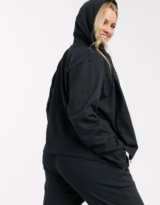 nike premium tonal black hoodie