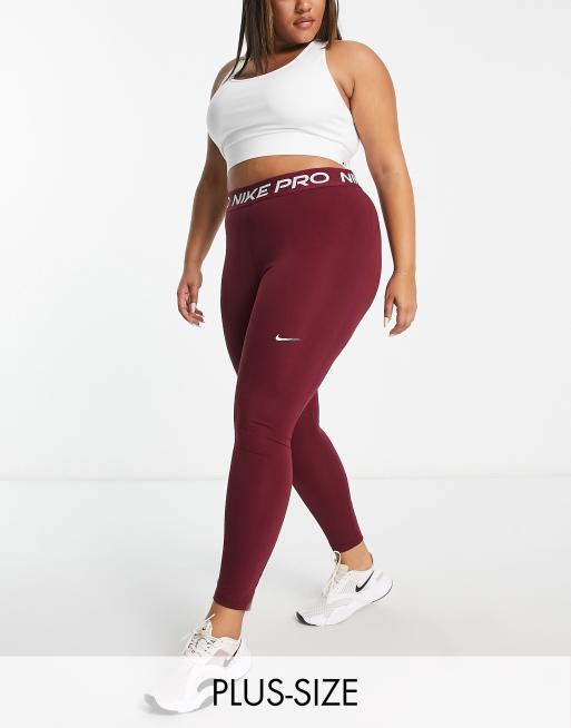 Nike Plus – Pro Training 365 – 7/8-Leggings in Dunkelrosa