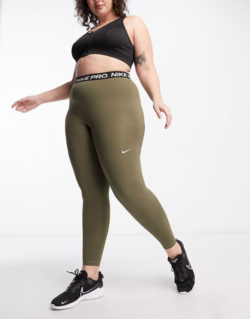 Nike Plus – Pro Training 365 – Legginsy o długości 7/8 w kolorze khaki