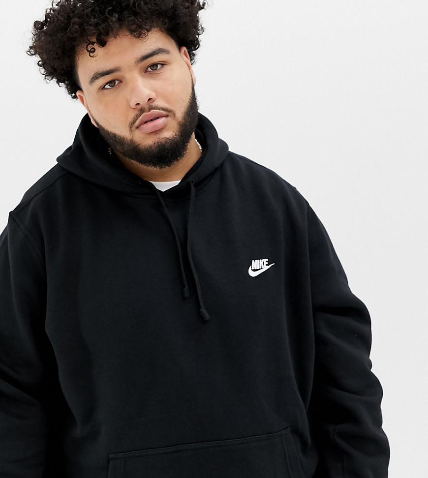 Nike Plus pullover hoodie with swoosh logo in black