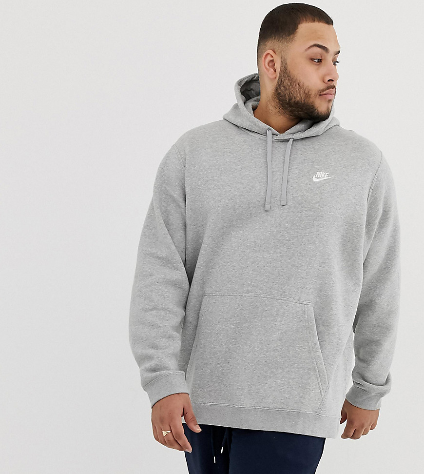 Nike Plus Pullover Hoodie With Swoosh Logo In Grey 804346-063