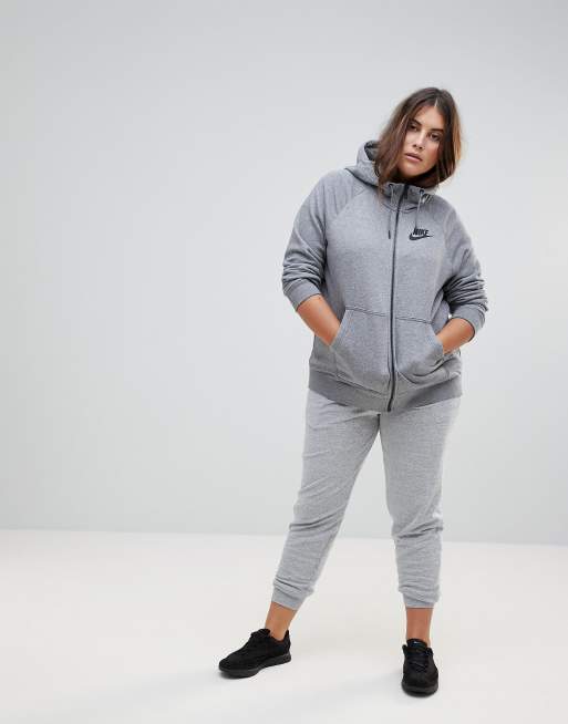 Nike rally full zip hoodie store in grey