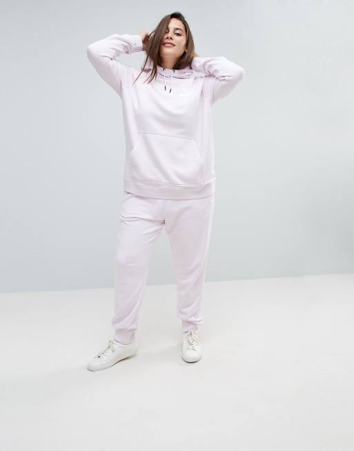 Nike Plus Rally Pullover Hoodie In Pearl Pink