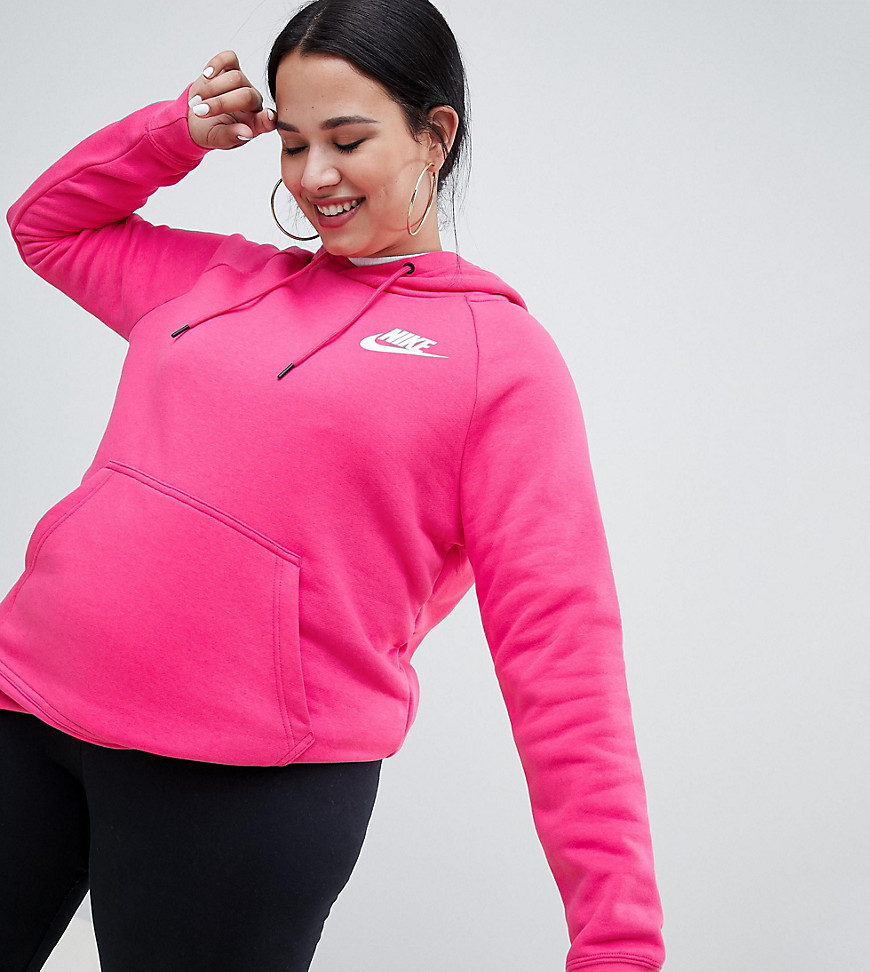 Nike Plus - Rally - Roze hoodie met Swoosh-logo