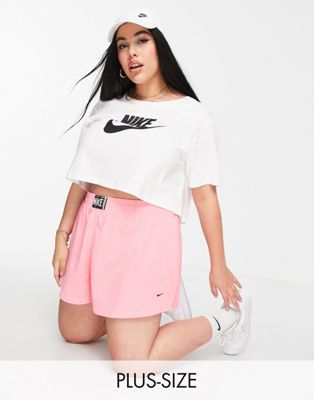Shorts Nike Plus - Short délavé taille haute - Rose fluo