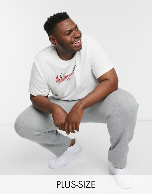 Nike Plus Swoosh logo t-shirt in white