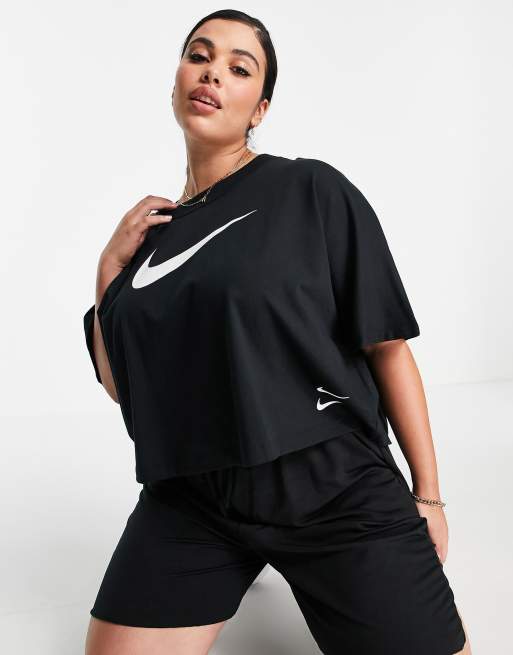 Nike Plus Swoosh Top in black