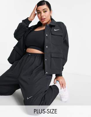 woven swoosh jacket