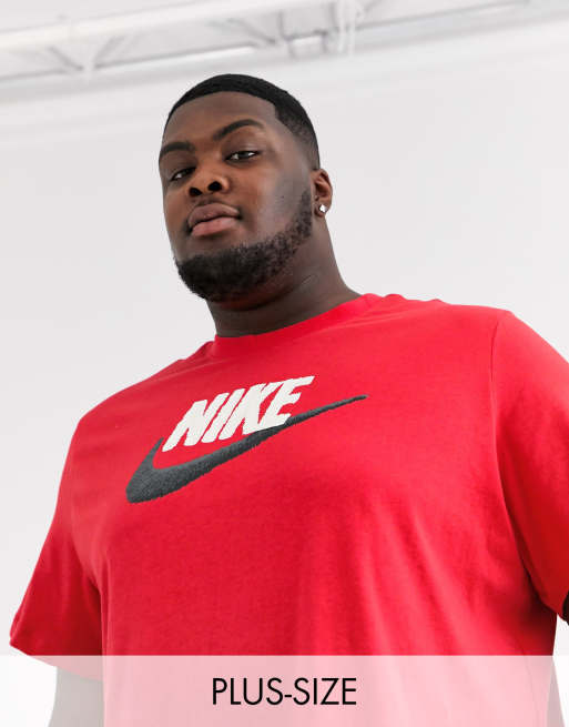 Nike Plus - T-shirt avec logo virgule - Rouge