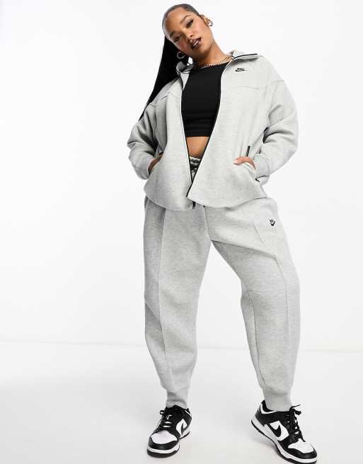 Retro Nike Tech Fleece Tracksuit SET GREY HEATHER Old School Style SIZE XL  