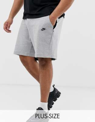 grey nike fleece shorts