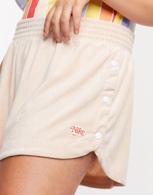 nike terry cloth shorts womens