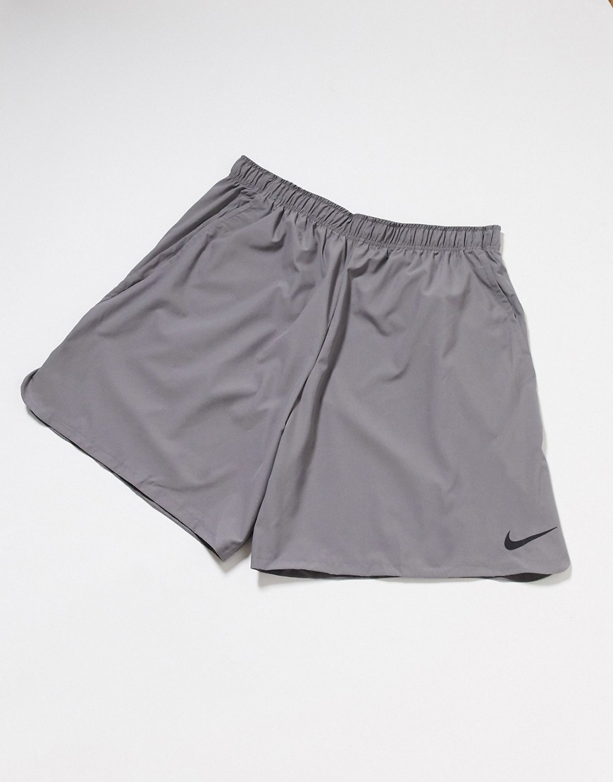 Nike Plus Training Flex shorts in grey-Black