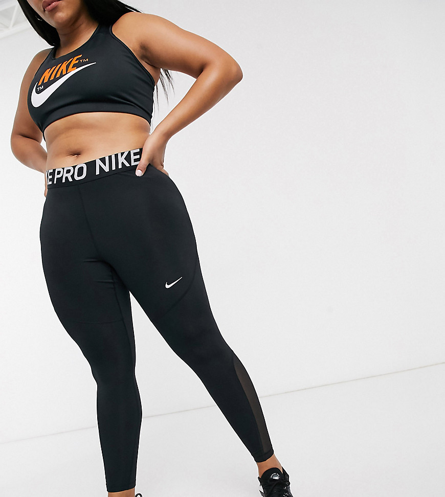 Nike - Plus - Trainingslegging in zwart