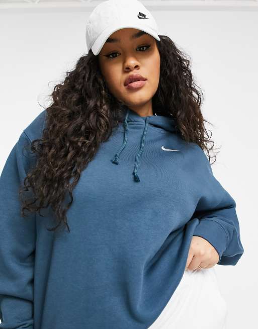 Nike Plus Trend Fleece oversized hoodie in blue