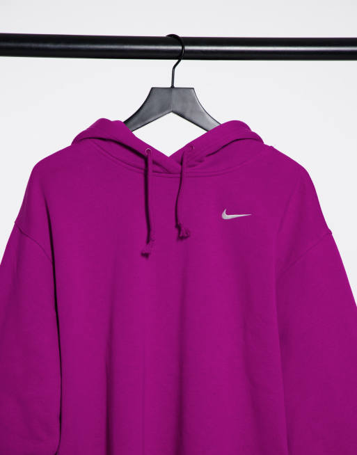 Nike triple swoosh discount oversized hoodie in purple