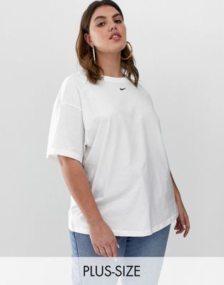 oversized white nike shirt
