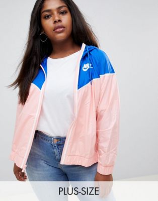 Nike Plus Windrunner Jacket In Pink And 