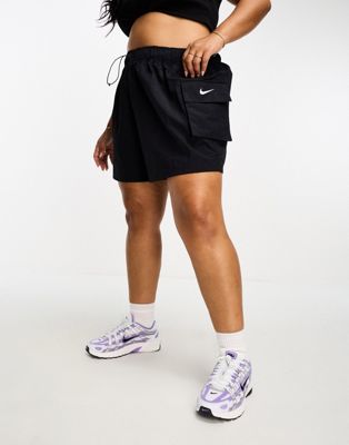 Nike Plus woven cargo shorts in black - ASOS Price Checker