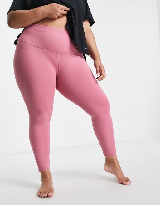 Nike Plus - Yoga - Dri-FIT - 7/8 legging met hoge taille in roze, 4 van 4