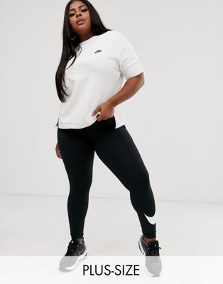 Nike Plus - Zwarte legging met swoosh-teken