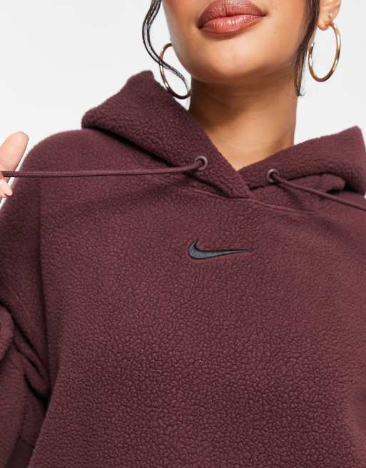 Nike burgundy crush on sale hoodie