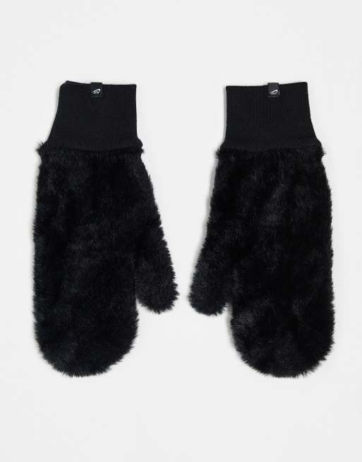 上品スタイル Nike Plush knitted mittens in black | ASOS 小物