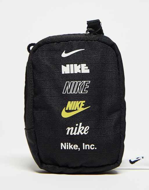 Nike - Pochette tour de cou unisexe avec cordon de serrage - Noir