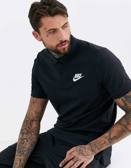 Polo nike homme noir sale