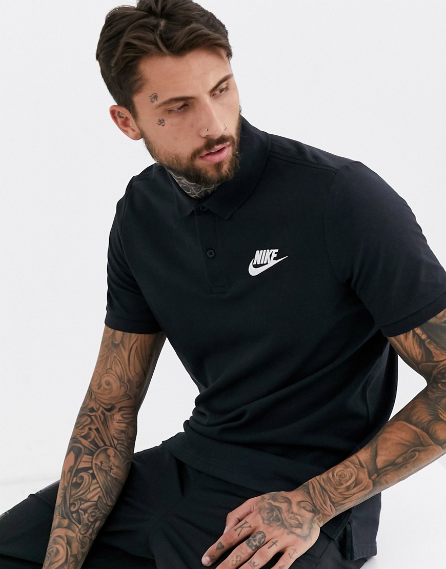 Nike - Poloshirt met logo in zwart