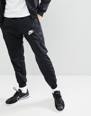 nike black poly tracksuit