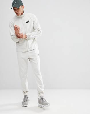 mens grey nike poly tracksuit