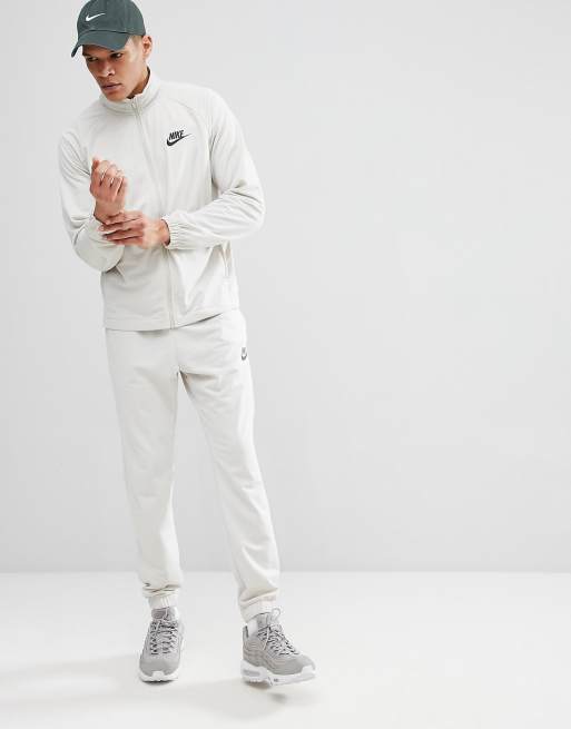 Nike grey sale poly tracksuit